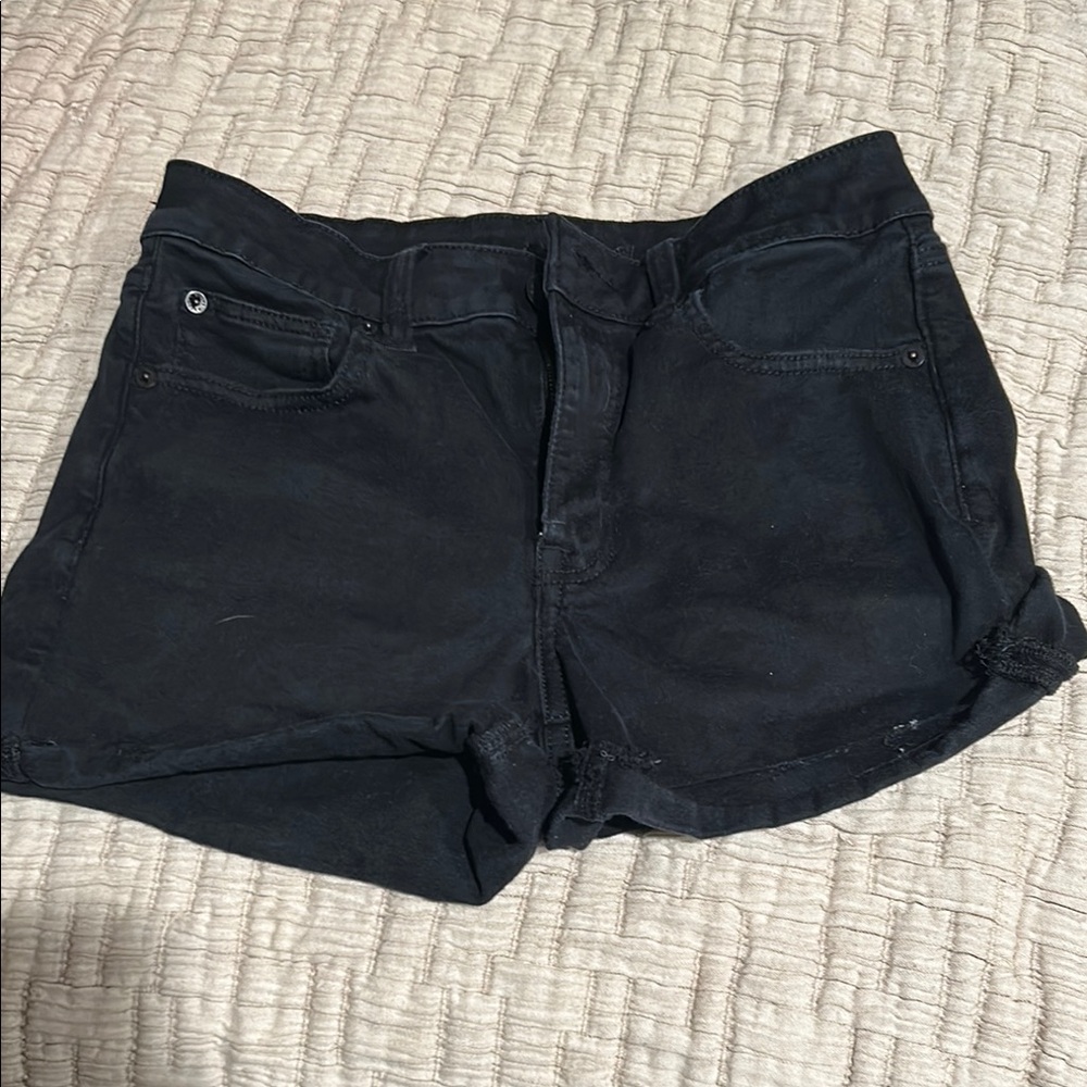 American Eagle Women's Black Denim Shorts
